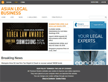 Tablet Screenshot of legalbusinessonline.com